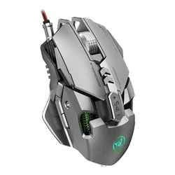 Souris mécanique de jeu professionnelle, 6400DPI, 7 boutons programmables, rvb, LED, optique, USB, pour ordinateur portable et Gamer 