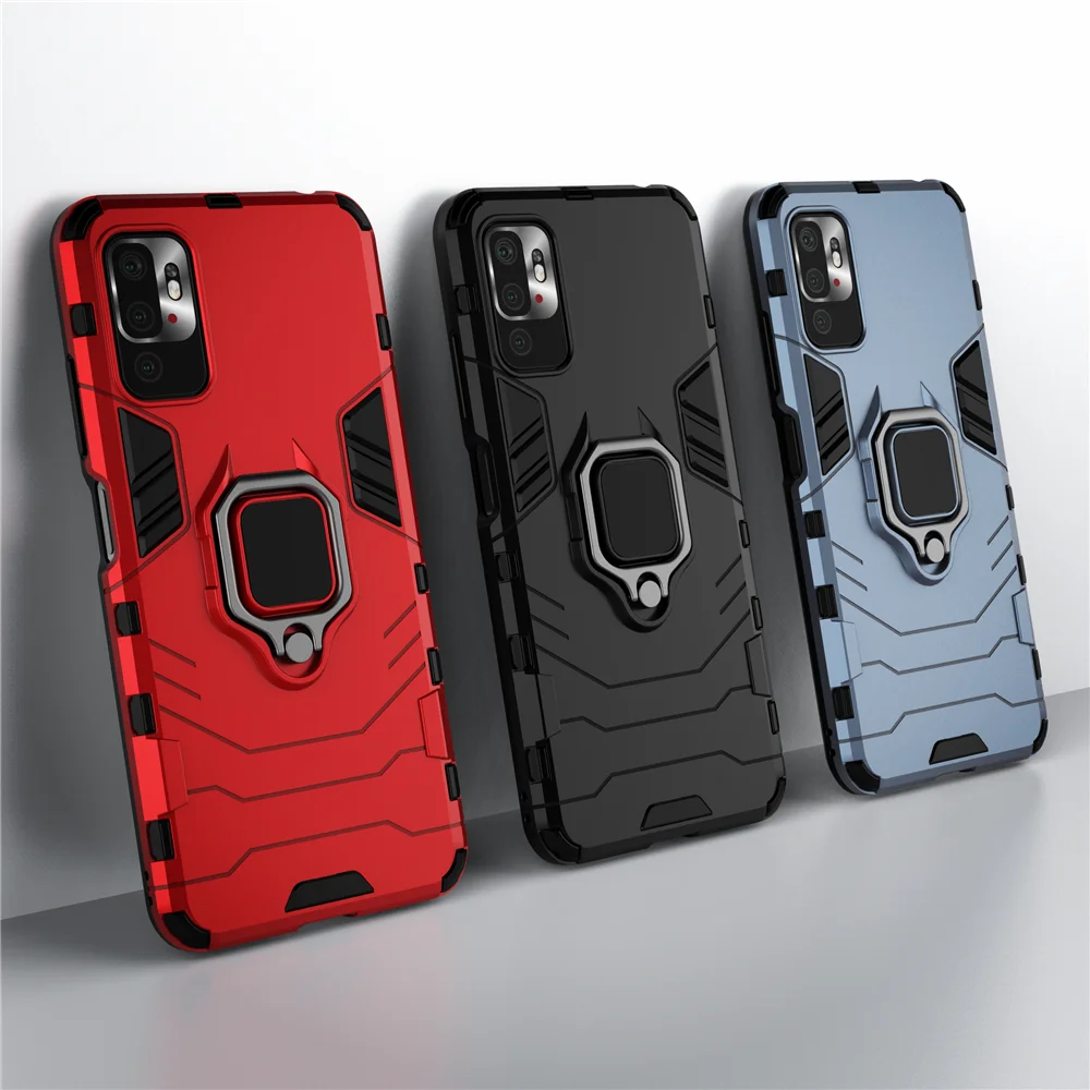 Armor Phone Case For Xiaomi Redmi Note 10 5G Case Shockproof Kickstand  Cover For Redmi Note10 10 5G 6.5 Coque Funda