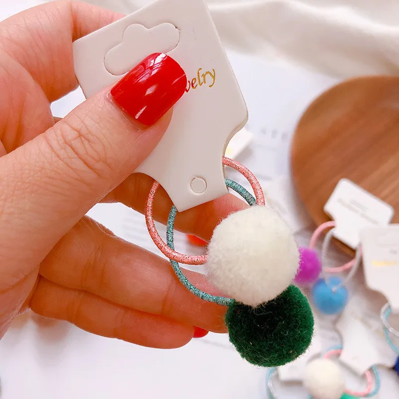 Детские конфеты плюшевые шарики hairties BB девушки резинка Детские резинки для волос конский хвост Зажим Для Волос Аксессуары
