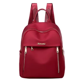 

Fashion Lady Wild Solid Color Oxford Cloth Large Capacity Backpack Student Bag Mochilas Feminina bagpack mochila mujer