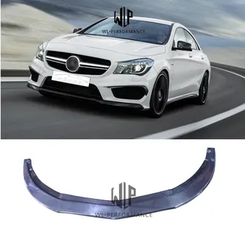 

W177 High Quality Carbon Fiber Front Lip Splitter Car Styling Fits For Merceders-Benz CLA260 250 CLA45 Car Body Kit 15-UP