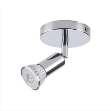 Поверхностный потолочный прожектор круглая светодиодная, с одним плафоном настенная лампа украшение Ресторан зеркало на потолок Передняя регулируемая gu10