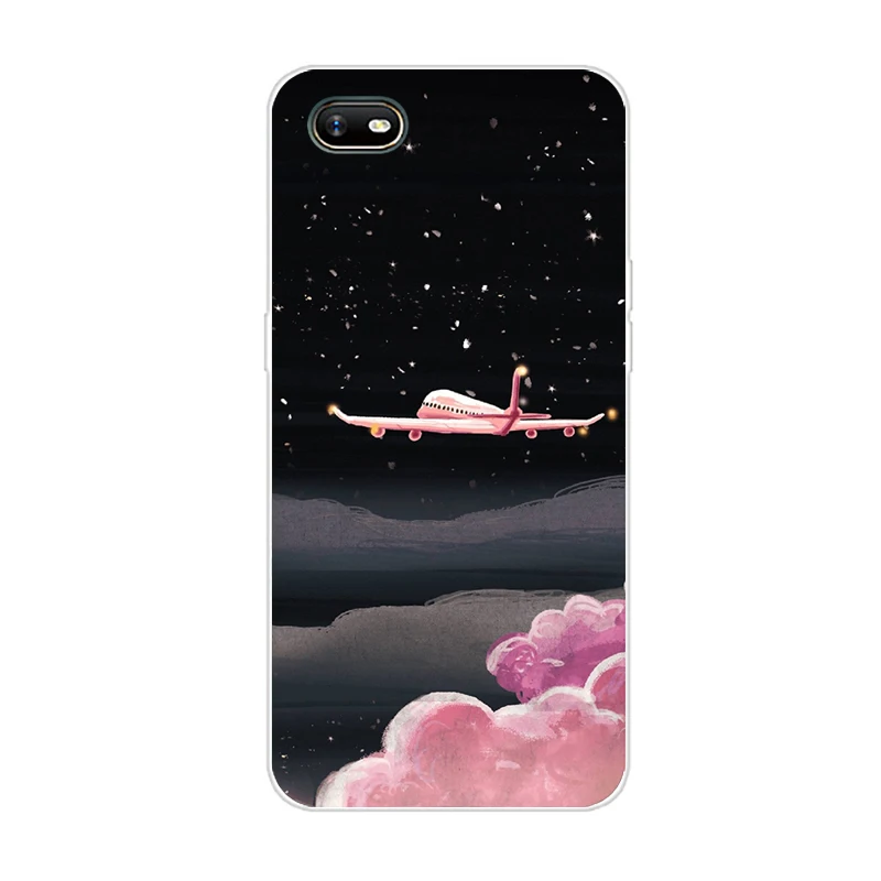 OPPO A1K силиконовый чехол ТПУ защитный чехол мультфильм телефон чехол для OPPO A1K CPH1923 CPH 1923 A 1K OPPOA1K мягкий 6,1 дюйма - Цвет: Флуоресцентный желтый