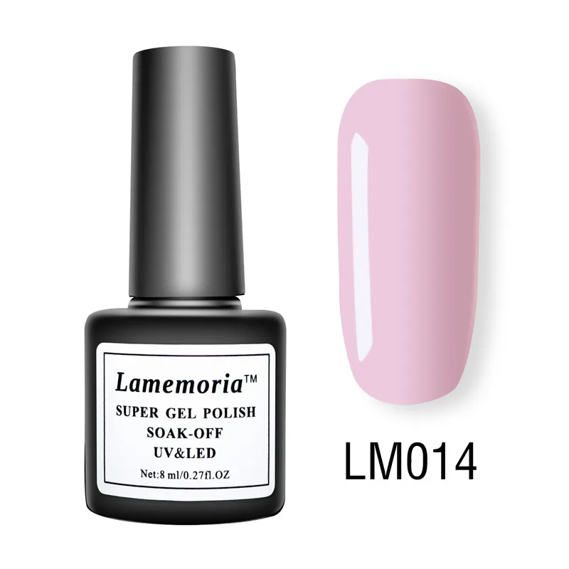 Lamemoria 8 мл Лак для ногтей Vernis полуперманентный Гибридный Гель-лак УФ Цветной Гель-лак для маникюра верхнее покрытие блеск для ногтей - Цвет: LM-14