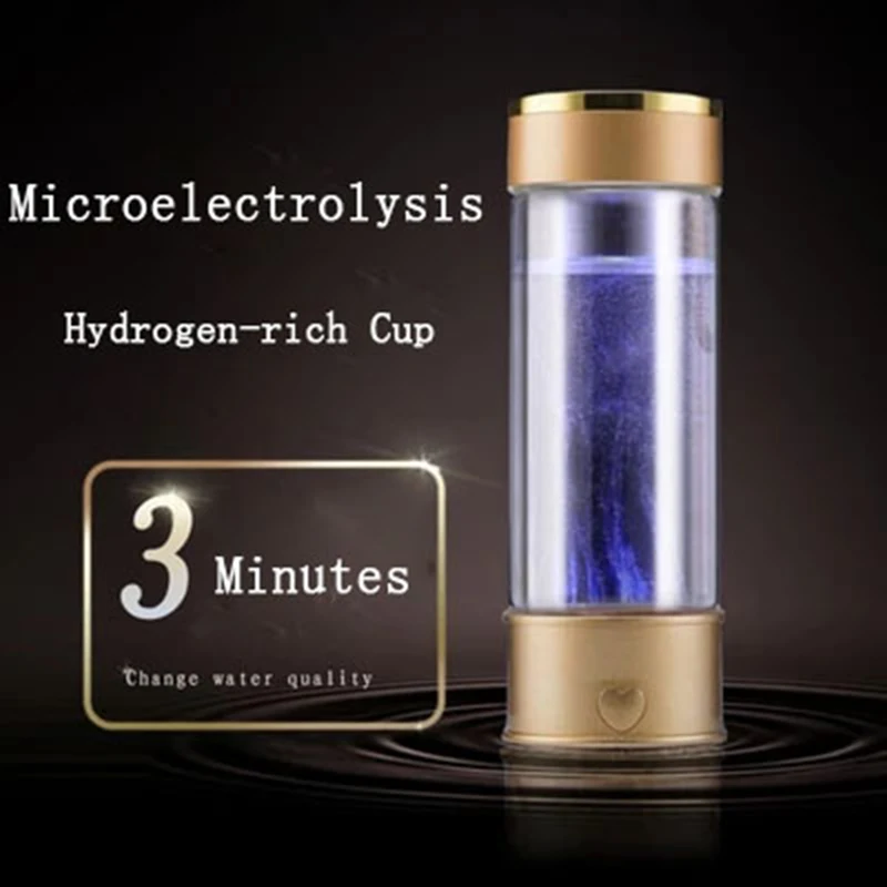 Hydrogen Water Generator Alkaline Maker Rechargeable Portable Water Ionizer Bottle Super Antioxidan 