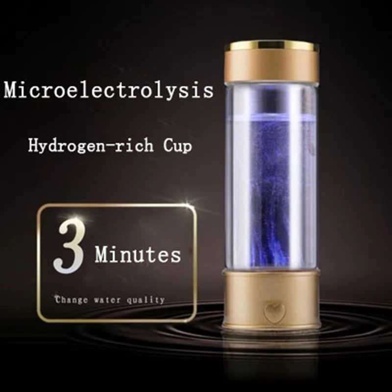 Hydrogen Water Generator Alkaline Maker Rechargeable Portable Water Ionizer Bottle Super Antioxidan Hydrogen-Rich Water Cup