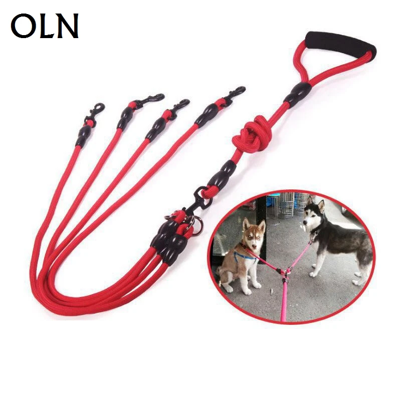 Two and more Dogs Leash Nylon Double Dual Two Pets Dogs Leash 2 Way