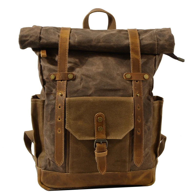 

Photography Waterproof Canvas Bag Retro Casual Travel Camera Backpack Men Shoulders Carrying Bags fit 17" Laptop Case for DSLR