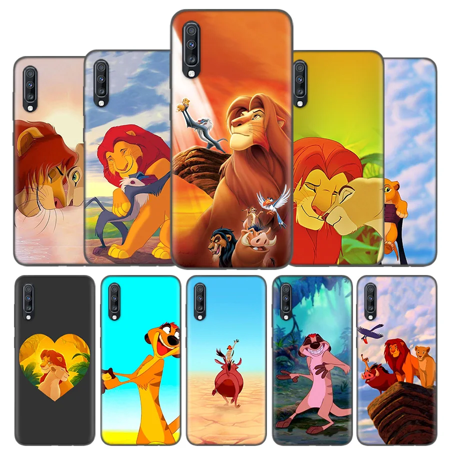 

Silicone Case Cover For Samsung Galaxy A50 A80 A70 A40 A30 A20 A20e A10 A8 A7 A6 Plus 2018 Note 10 9 8 Hakuna Matata Lion King