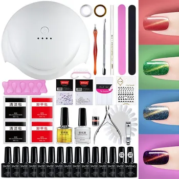 

Nail Beauty Tool Set Full Set Shop Nail Polish Gel Set Beginners Light Treatment Device Lights Manicure Set House
