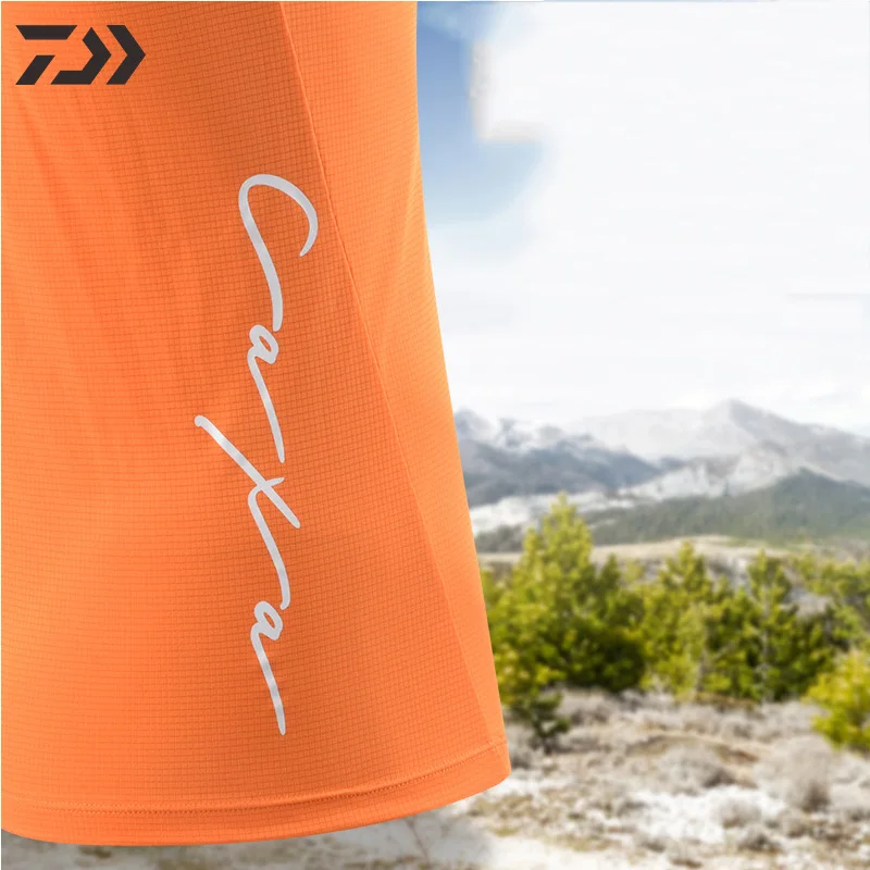 Daiwa Рыбацкая рубашка мужская термальная дышащая быстросохнущая Весенняя летняя походная рыболовная одежда с длинным рукавом Однотонная велосипедная одежда