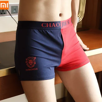 

3pcs Xiaomi Arrow Pants Men's Underwear Men Cotton Boxer Briefs Comfortable Breathable Male Panties Double Colors Man Underpants