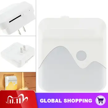 

1635Plug-in Dimmable LED Night Light with Smart Sensor Dusk to Dawn Wall Light for Bedroom Bathroom Stairs Kitchen Hallway