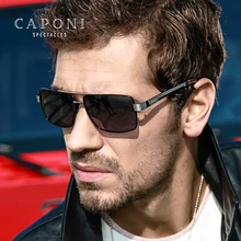 CAPONI, металлические солнцезащитные очки, поляризационные, день и ночь, очки для вождения, для мужчин, высокое качество, фотохромные солнцезащитные очки Oculos BS031