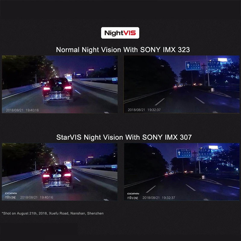 Глобальная версия Xiaomi DDPai MiniONE DaSh camera sony IMX307 HD DVR рекордер ночного видения Android g-сенсор ночная версия