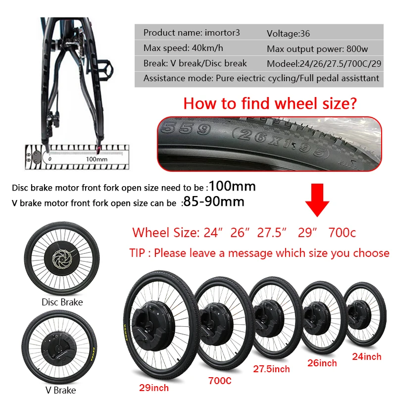 Easy Front Wheel Ebike Converter Kit-1