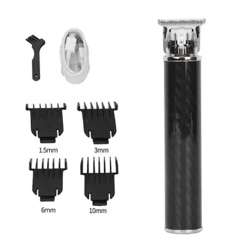 

1 Set Electric Hair Cutter Tool Kits Hairdressing Carving Push Hair Trimmer Carbon Steel Hair Clipper USB Charger AU Shipping