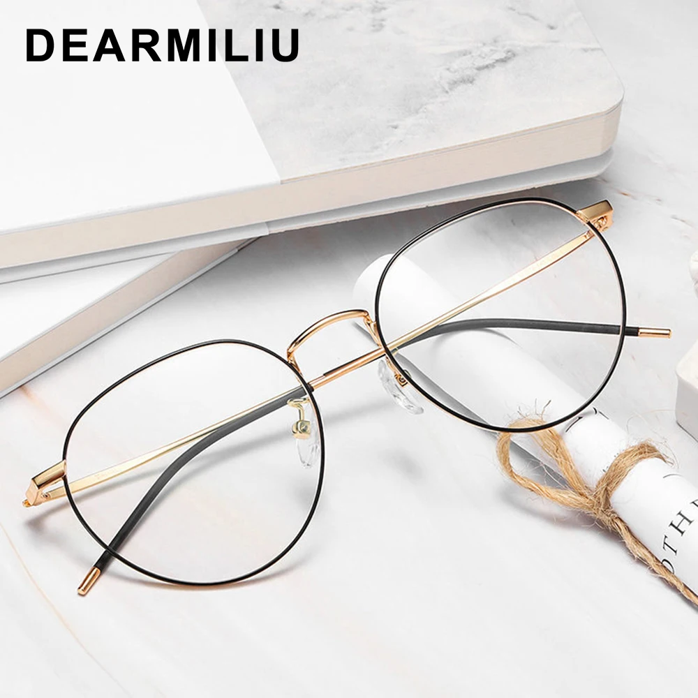 DEARMILIU Gafas De Bloqueo De Luz Azul Vintage Para Hombre Y Mujer 