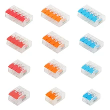 Mini Quick Plug Wire Connectores Electrical Terminals Kit New Fast Universal Compact Cable Lighting Connectors Set 2/3/4 Pin