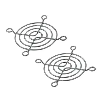 

2 x metal air vent finger guard 60mm silver tone