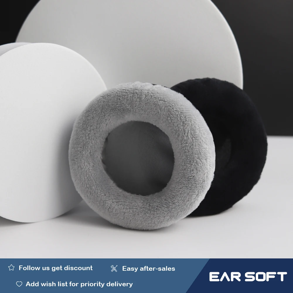 

Earsoft Replacement Cushions for Logitech H390 H600 H609 H760 Headphones Cushion Velvet Ear Pads Headset Cover Earmuff Sleeve