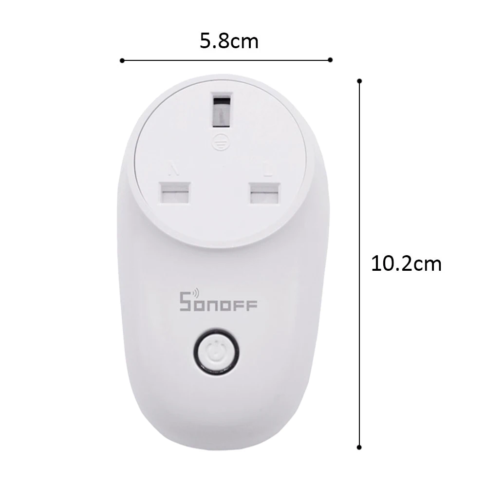 Sonoff S26 Wifi умная розетка для Alexa Google Android iOS домашняя Автоматизация переключатель синхронизации с беспроводным пультом дистанционного управления