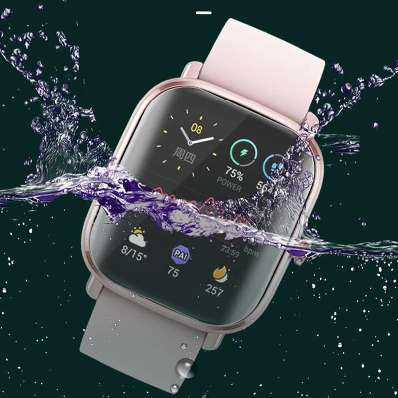 Amazfit GTS 3, 2, 2e, GTS3, GTS2e, GTS2 ̴ ð ȭ ȣ Ŀ, Ʈ ġ ȣ Ʈ TPU ȣ ʸ, 5 