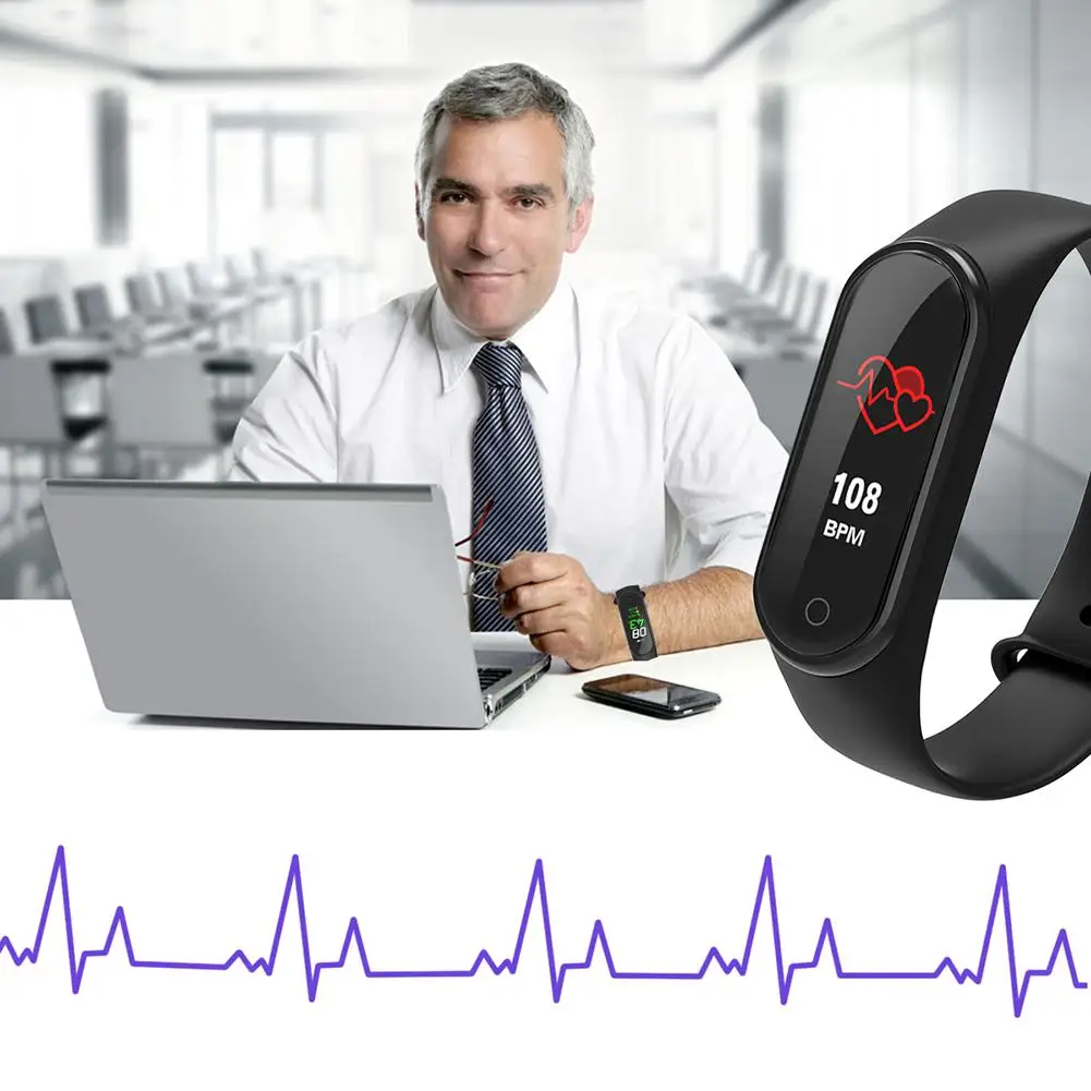 M4 Smartband цветной экран Мониторинг сна умный Браслет напоминание о звонке многоспортивный Режим водонепроницаемые Bluetooth Смарт часы