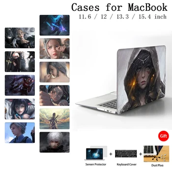 

New Laptop Notebook Case For MacBook Pro 13.3 15.4 Inch With Touch Bar Keyboard Cover A1466 A1932 A2179 Laptop Case A2159 A1706