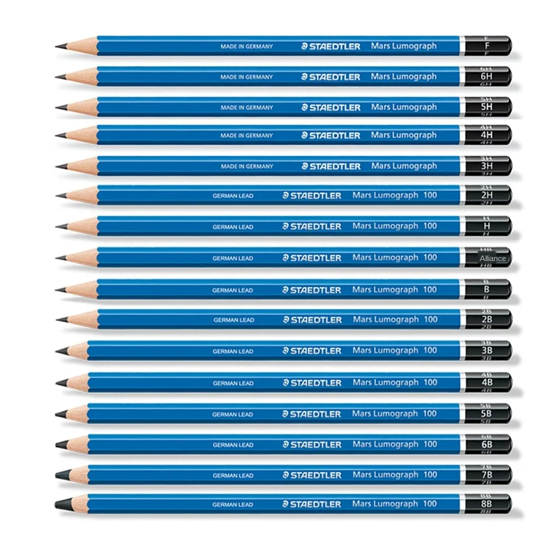 Staedtler 100 синий стержень карандаш для письма и рисования эскиз Академии изящных