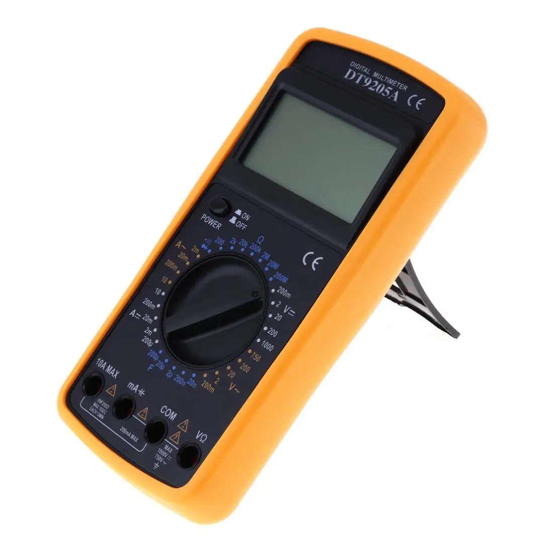 DT9205A LCD Display DMM Capacitance and hFE Test Multimetro Digital Multimeter with English Instructions