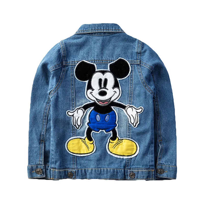 buy  2019 Mickey Denim Jacket For Boys Fashion Coats Children Clothing Autumn Baby Girls Clothes Outerwe