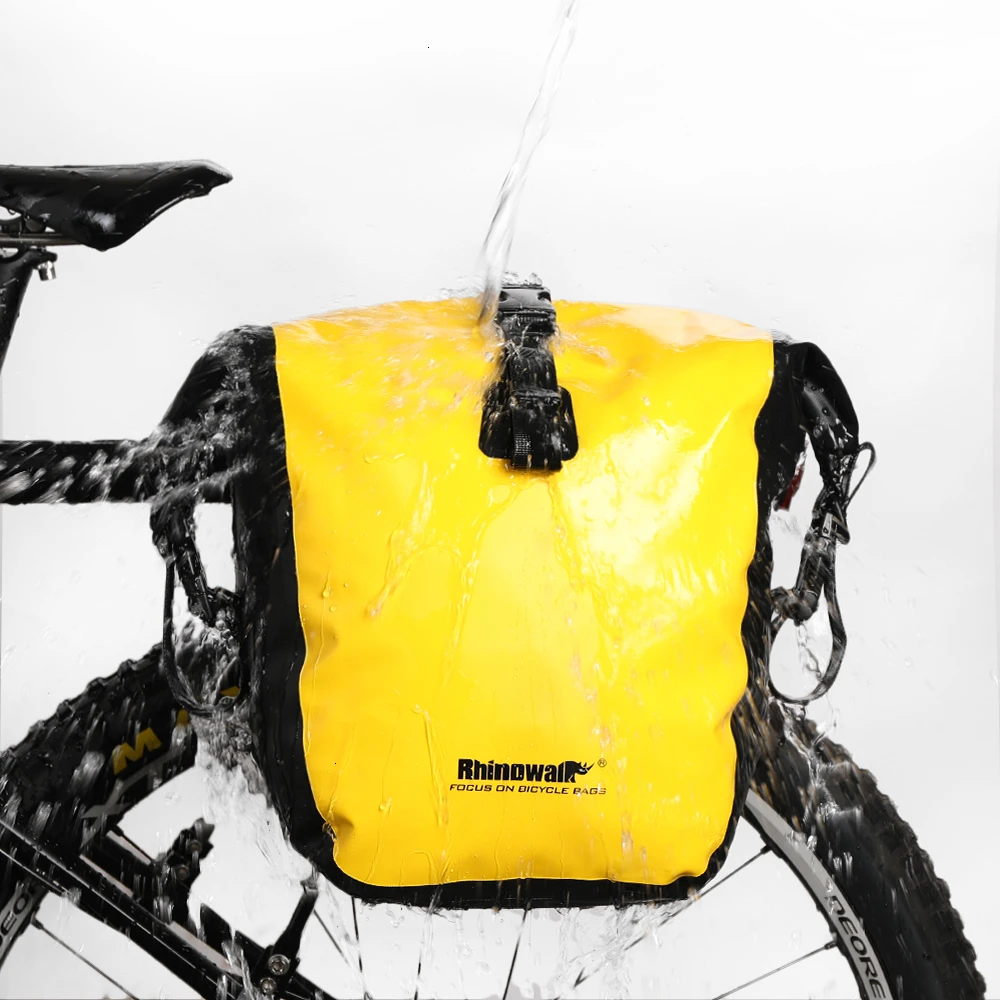 Rhinowalk велосипедная сумка большой емкости, водонепроницаемая велосипедная багажная сумка для путешествий, сумка на руль, сумка на переднюю раму, велосипедная сумка