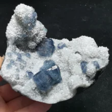 232.2gNatural green blue fluorite, crystal mineral crystal specimen