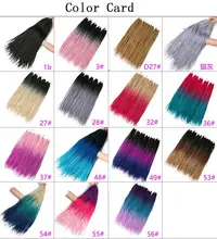 

Dansama Ombre 3X Box Braids Crochet Hair 24 Inch Medium Crotchet Box Braids 22Strands Three Tones Heat Resistant Fiber Hair