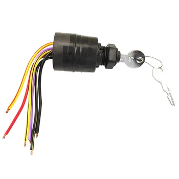 

Control Box With 2 Keys Replacement Parts Marine 6 Wire Boat Engine Outboard Motor Safety 3 Position Ignition Switch For Mercury