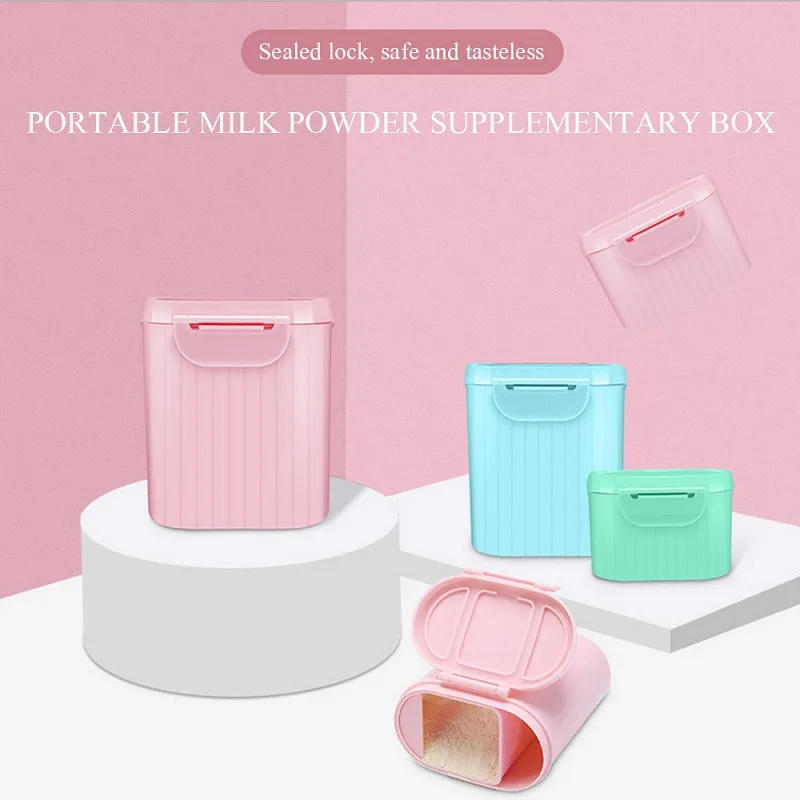 Large Capacity Baby Milk Powder Can Airtight Storage Box Portable Barrel Infant Bottled Food Box Storage Tank Baby Feeding Box