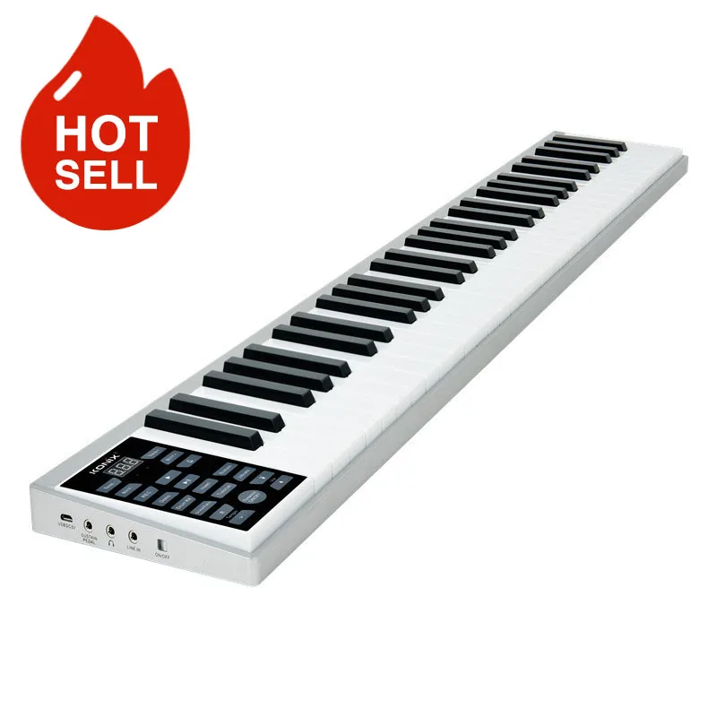 

Multifunctional 61-key piano hand roll keyboard portable electronic piano adult professional version MIDI keyboard charging