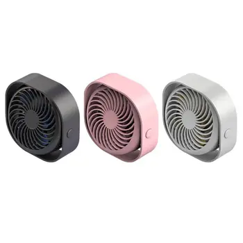 

Portable Mini Table Fans Handheld 3 Speed USB 360°Rotatable Soft Blade Low Noise Desktop Office Bedroom Air Circulator