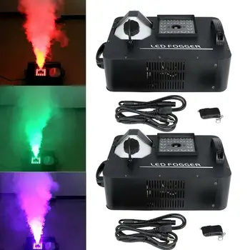 

1500W 24LED Smoke Effect Machine Stage Fogger Equipment Remote Controller 2PCS