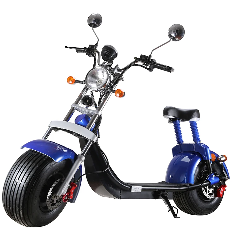 60V 20ah blue Fat Wheels Electric EEC/COC Road Legal Citycoco приложение gps система езды автомобиля 60 в 20AH 1500 Вт Электрический скутер Citycoco в Европе - Цвет: 60V 20ah blue