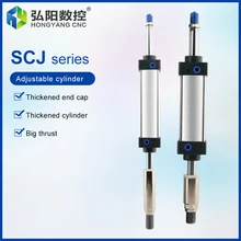

Adjustable Standard Cylinder SCJ50 x 100 x 150 x 200 Stroke Double Outlet Cylinder Pneumatic Cutting Machine Parts