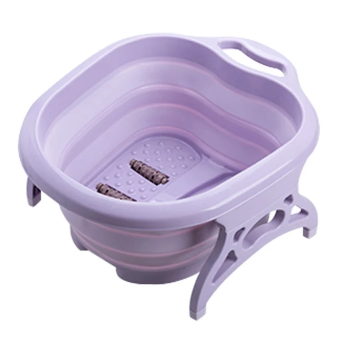 Collapsible Foot Spa Bath Tub with Massaging Rollers Health Care for Tired Sore Feet VJ-Drop
