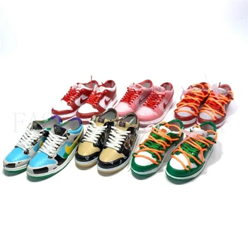 

Dropshipping wholesale DUCK SB OW Mini sneaker shoes Keychain with mini box and mini bag