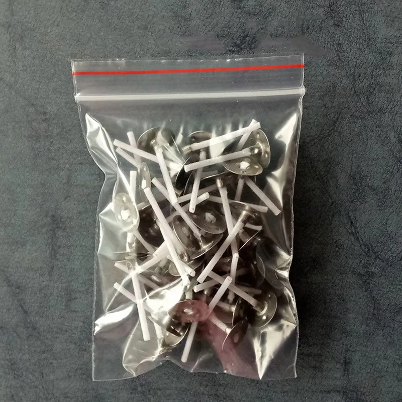 No. 4 long 25mm 50 шт./пакет лампы в форме свечи Фитили толстые DIY ручной работы лампы в форме свечи расходные материалы для изготовления Материал непригорающий бездымный противень внутренняя часть лампы толщиной вощеный Фитили Рождество - Цвет: No. 4 long 25mm