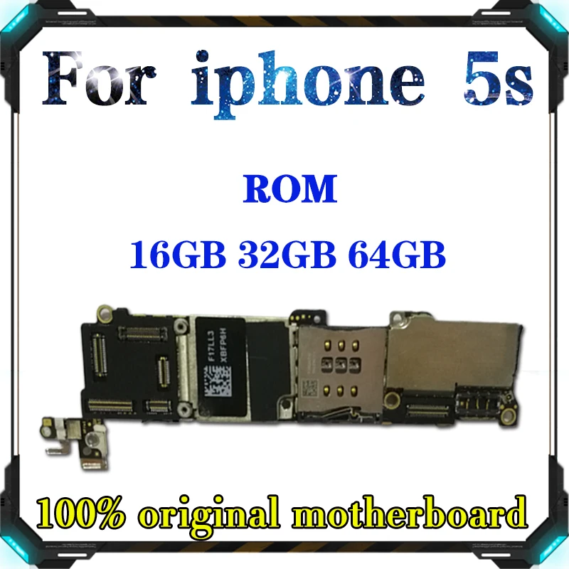 16 ГБ 32 ГБ 64 ГБ материнская плата для оригинального iPhone 5S материнская плата Заводская разблокировка с/без Touch ID полная функция IOS материнская плата