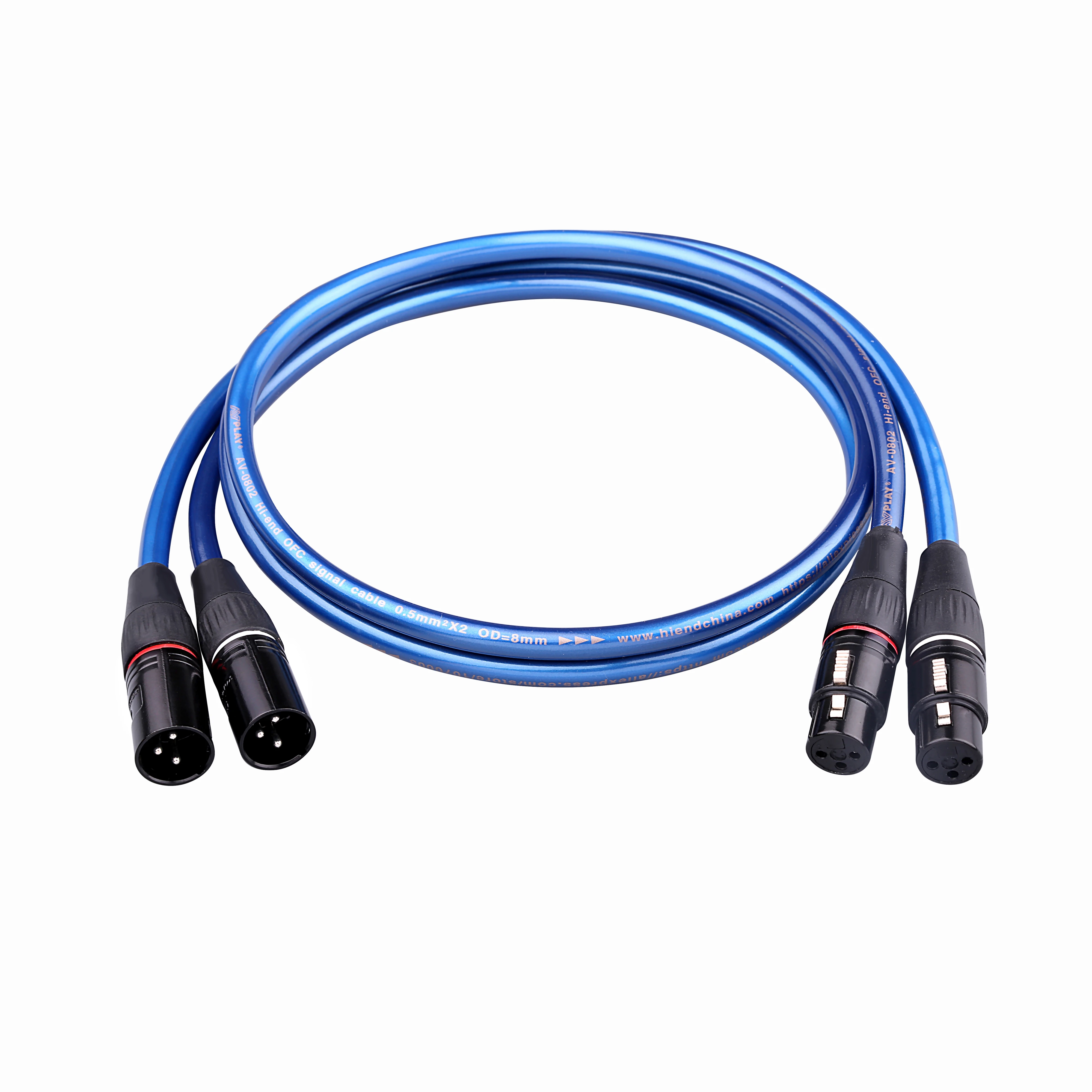 AVPLAY AV 0802 XLR кабель Hi Fi аудиофиловый высококачественный 4N 0 5 мм ² Cooper core 1 М м 2 3 4 6 7 8 9