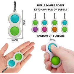 Bracelet en Silicone Anti Stress pour enfants autisme, jouet à fossettes Simple, Anti Stress, Anti anxiété, sensoriel 