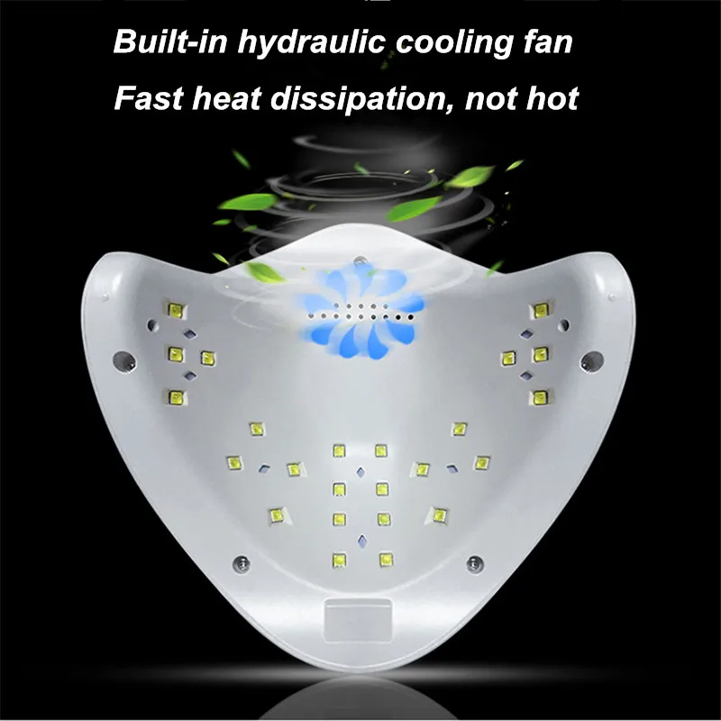 Лампа Sun 5 УФ/LED для сушки гель лака сушилка с инфракрасным датчиком и таймером