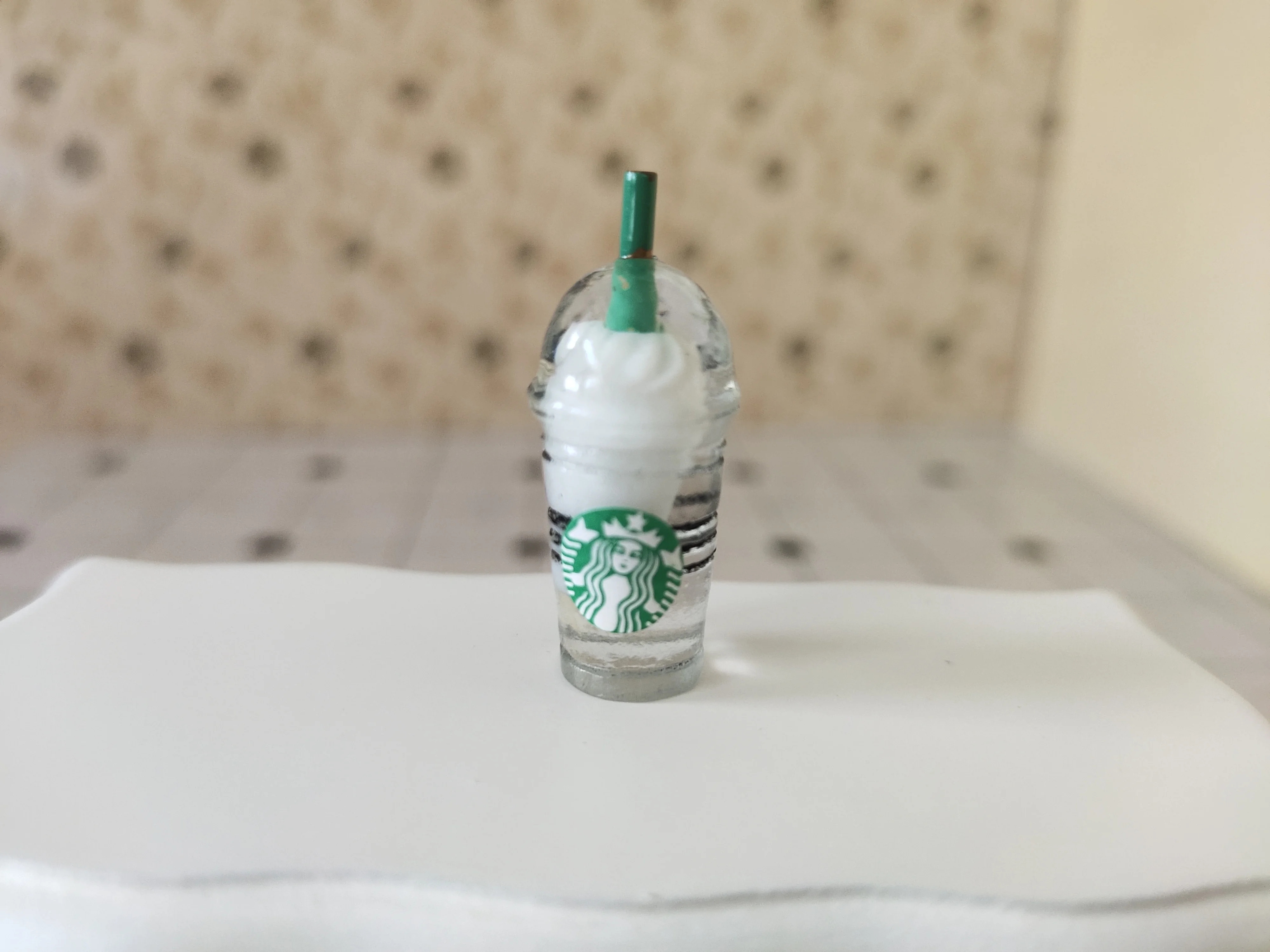 6PCS Dollhouse Miniature 1:6  1:12 Scale Ice-cream Coffee Cup Drink Pretend food Dollhouse Decor for 1/6 ob11 Doll Kitchen Toy 6
